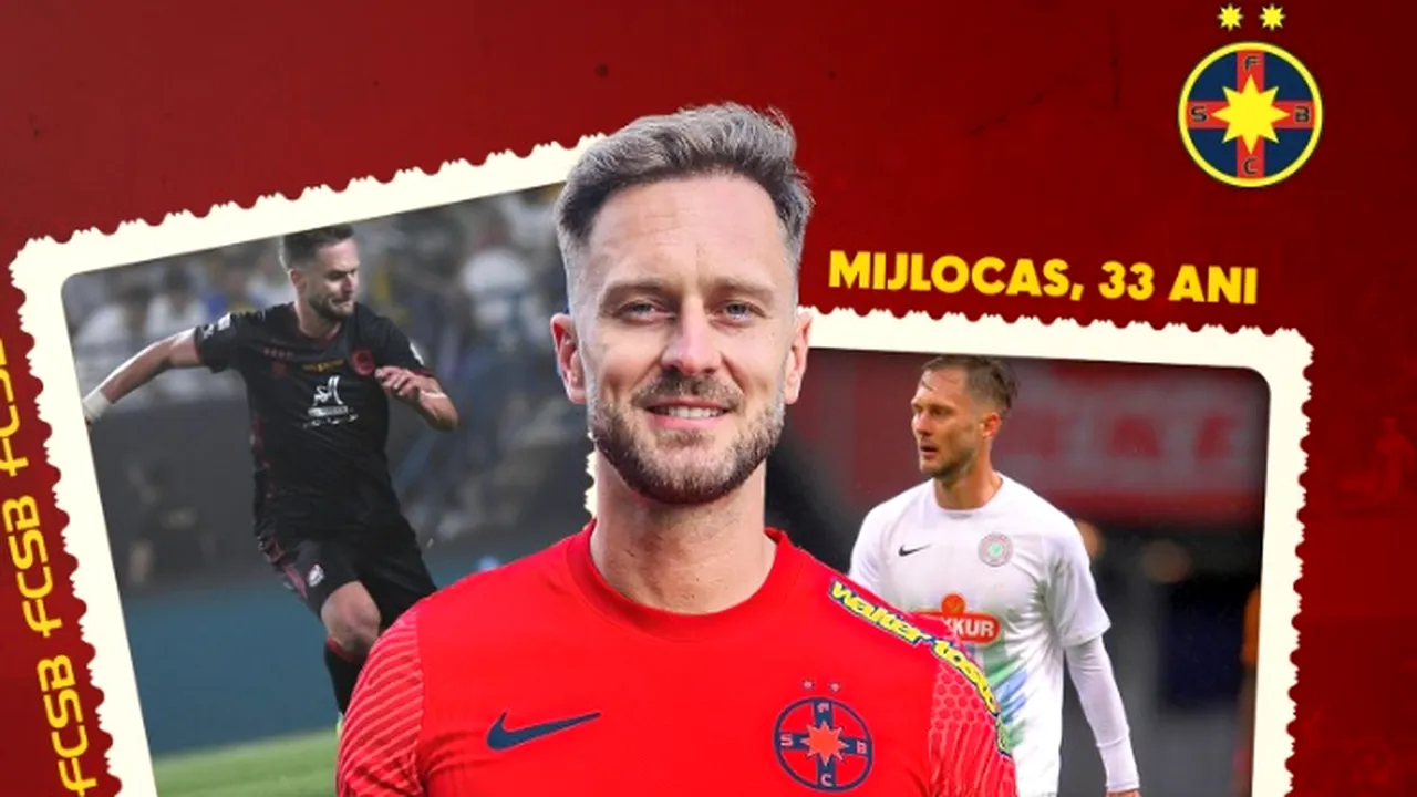 FCSB și-a adus FOTBALIST care a jucat la rivala CFR Cluj! Damjan Djokovic a semnat cu roș-albaștrii