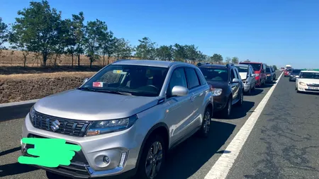 CARAMBOL pe Autostrada A2, la ieşirea spre Constanţa: Opt maşini, în care erau 18 adulți și 4 copii, implicate