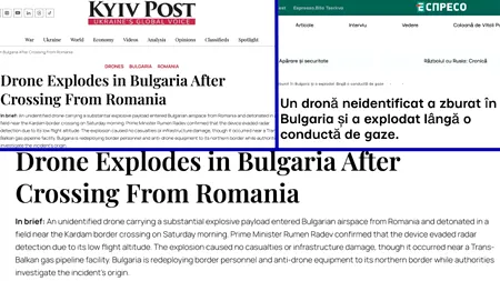 Ce scrie presa din Ucraina despre drona care a explodat în Bulgaria, lângă granița cu România