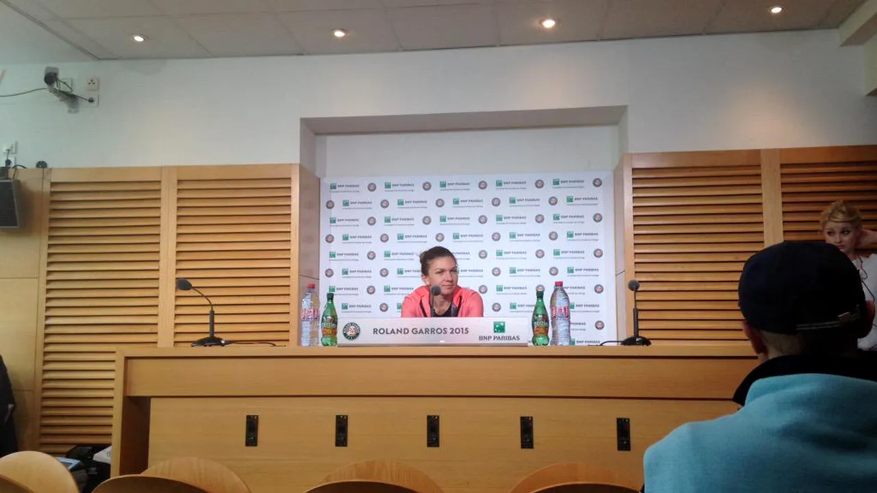 Simona Halep, prima declarație după calificarea în turul doi la Roland Garros