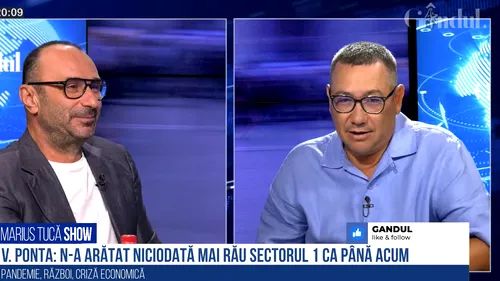 VIDEO | Victor Ponta: „N-a arătat niciodată mai rău Sectorul 1. Vine Nicușor, ne-a scăpat de Firea și să vezi ce-o să fie. Eu cred că la alegeri o să vină 15%, adică de la PSD, PNL, USR - angajații”