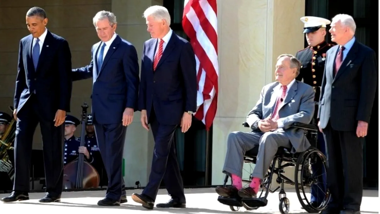 IMAGINE ISTORICĂ. Cei cinci președinți americani în viață 