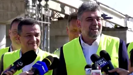 VIDEO | Premierul Marcel Ciolacu ia Autostrada Moldovei la pas. „Îmi doresc să ajungem la 98-99% absorbție din fonduri europene”