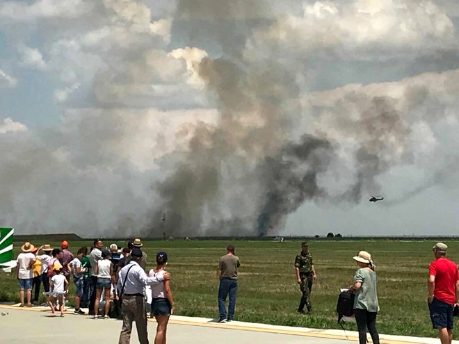MiG 21 LanceR prăbușit în județul Călărași
