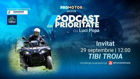 „Podcast cu Prioritate” #82 by ProMotor. Tiberiu Troia povestește despre motociclete, trafic și cultura moto în România
