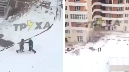 VIDEO| Momentul șocant în care un ucrainean se luptă cu un soldat rus înarmat