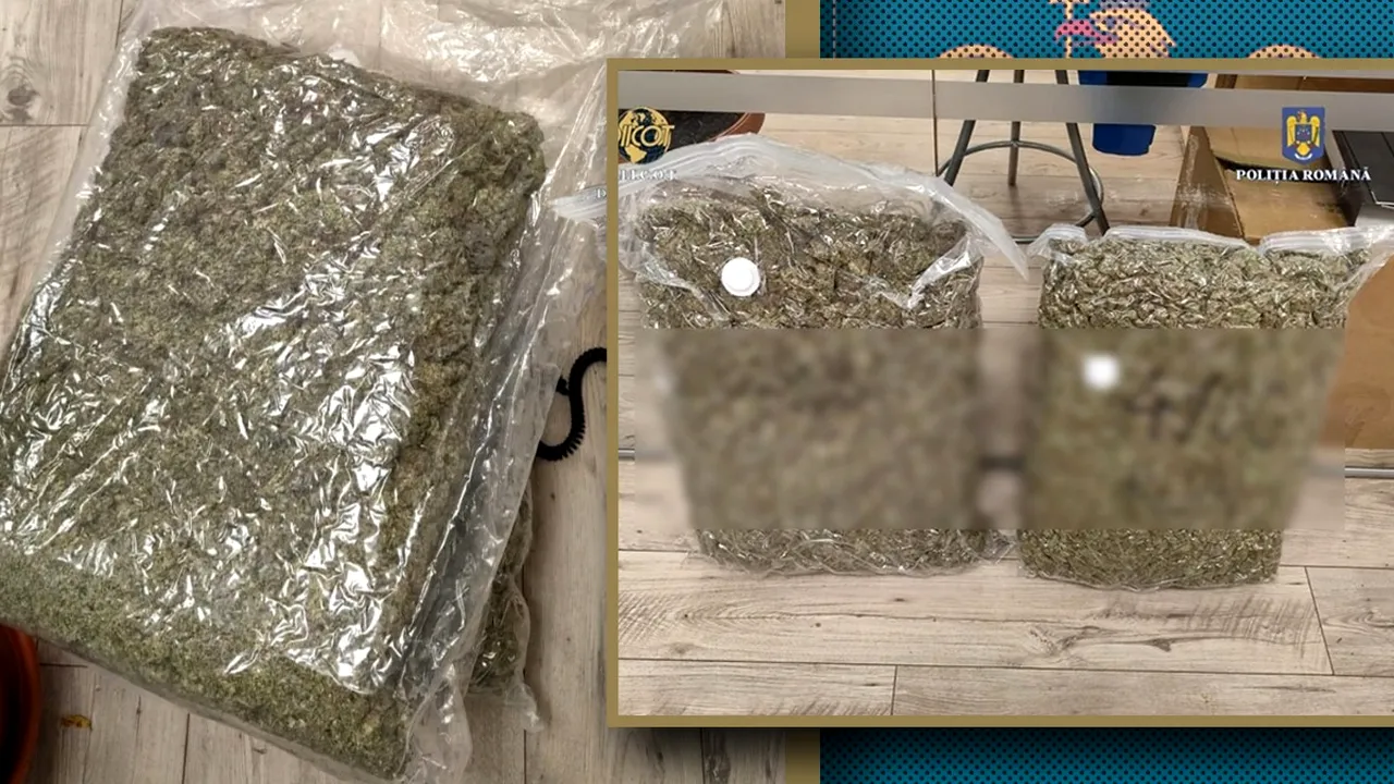Un cărăuș senior a fost prins în flagrant cu un colet cu 9 kg de cannabis în Arad. Bătrânul de 70 de ani a fost plasat în arest la domiciliu