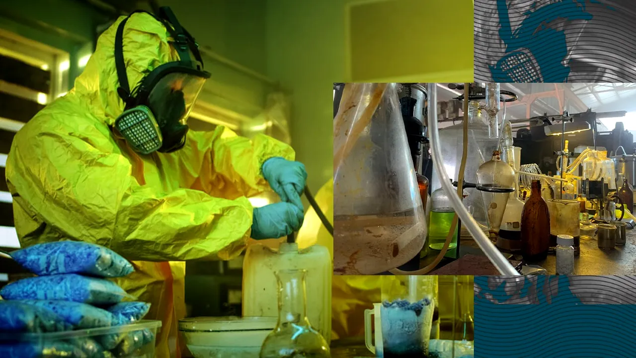 Fabrică de DROGURI în Argeș. Materia primă era recepționată în colete din China și India, anunță DIICOT