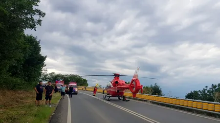 UPDATE. Accident grav în Giurgiu, între un autoturism și un microbuz. A fost activat Planul Roșu