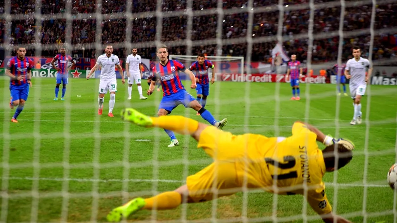 STEAUA - LUDOGORETS 1-0. Chipciu înscrie golul victorie în minutul 88 după ce a ratat un penalty în minutul 34