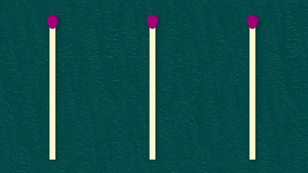 Test IQ doar pentru genii | Mutați aceste 3 bețe de chibrit, cum vreți, pentru a obține cifra 6