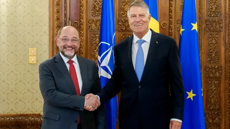 Klaus IOHANNIS l-a primit la Palatul Cotroceni pe Martin Schulz, preşedintele Fundaţiei Friedrich Ebert