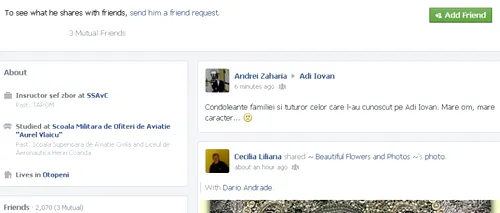 FOTO: Ultima postare pe Facebook a lui Adrian Iovan. După moartea sa, pagina i s-a umplut de mesaje de condoleanțe