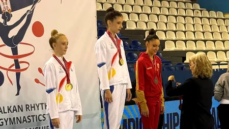 Cristina Halep, nepoata Simonei Halep, a luat patru MEDALII la Cupa Balcanică de gimnastică ritmică de la Belgrad