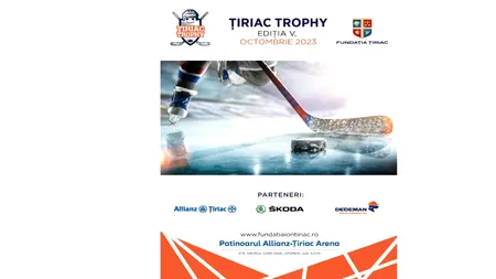 Turneul de hochei Ţiriac Trophy, dedicat echipelor de copii, se desfășoară în perioada 13-15 octombrie 2023, la Patinoarul Allianz-Ţiriac Arena