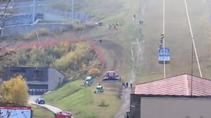 O persoană a murit după ce o telecabină montană din Cehia s-a prăbușit (VIDEO)