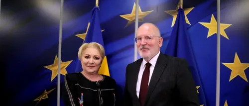 Prim-vicepreședintele Comisiei Europene, Frans Timmermans: Dacă NU era membră UE, România risca INGERINȚE RUSE precum cele din Ucraina