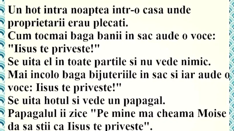 Bancul de miercuri | Iisus și spărgătorul de case