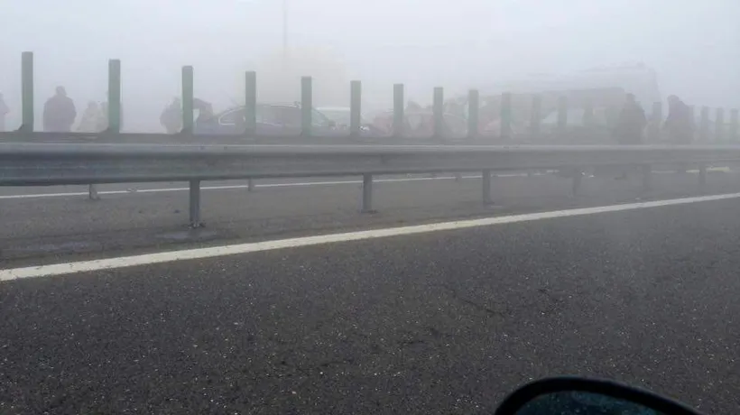 Pericol pe Autostrada Soarelui din cauza ploii torențiale