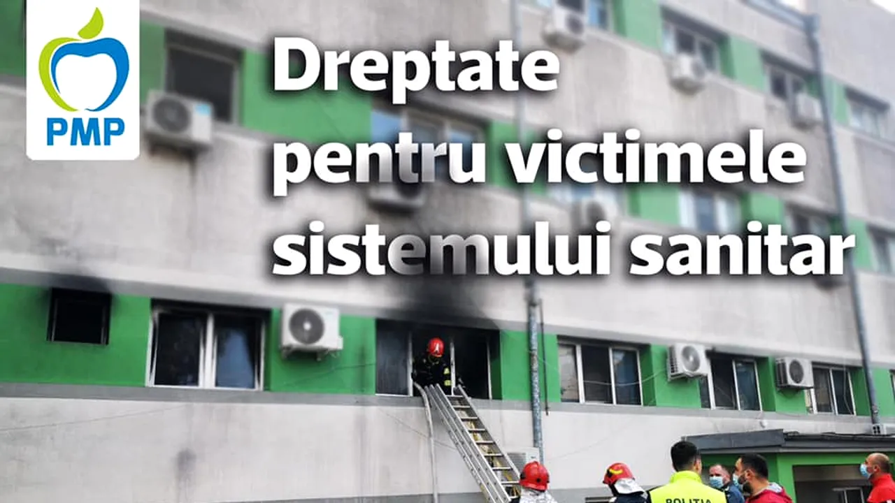 PMP, reacție după incendiul de la Spitalul de Boli Infecțioase Constanța: Cine răspunde ? Încă sunt liberi unii “responsabili”?