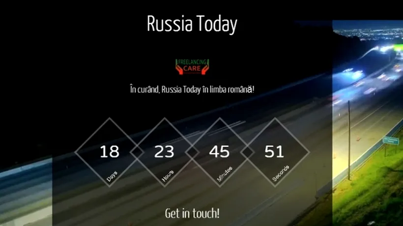 Russia Today va emite în limba română