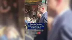 George Simion, primit cu ENTUZIASM de conaționalii din Bruxelles. Au ieșit în stradă „să îl vadă pe viitorul președinte al României”