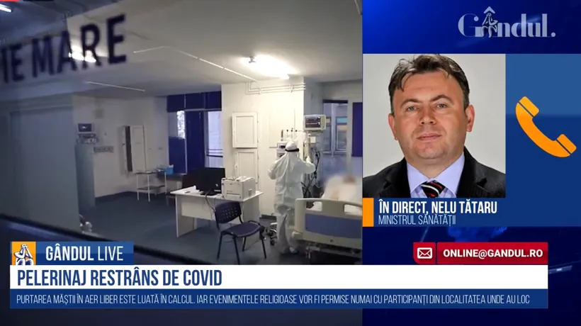Nelu Tătaru, în direct la GÂNDUL LIVE: „Spitalele suport Covid-19 își vor mări capacitatea” / „Sper să nu fim nevoiți să intrăm din nou în lockdown!”