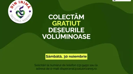Primăria Sectorului 5 colectează gratuit deșeurile voluminoase. Vlad Popescu PIEDONE face apel la locuitori să respecte programul (P)