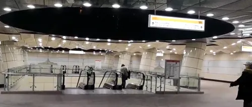 Stația de metrou Eroilor 2, inaugurată în urmă cu nici 3 luni, din nou inundată