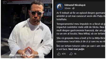 După ce “războiul merdenelelor” a luat proporții nebănuite, Edmond Niculușcă îi cere scuze public lui Nea Mihai. În scandal a intervenit și Ciprian Ciucu, primarul Capitalei