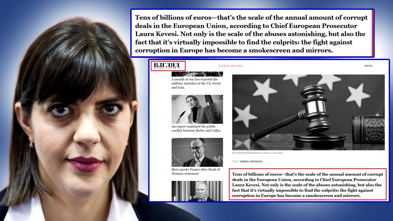 Laura Codruța Kovesi a ajuns eroină în presa rusă. Ce dezvăluiri a făcut despre oficialii UE