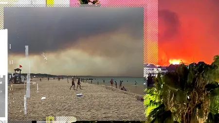 FOTO | Incendiul de vegetație din Antalya nu a fost stins încă. Turist român: ”Parcă ar fi o eclipsă parțială de soare”