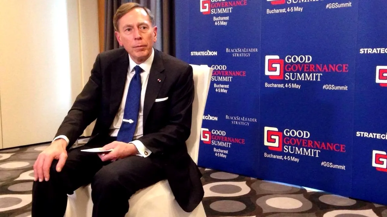 David Petraeus, fost șef al CIA: Din partea Rusiei, există o amenințare mai îngrijorătoare pentru România decât cea militară