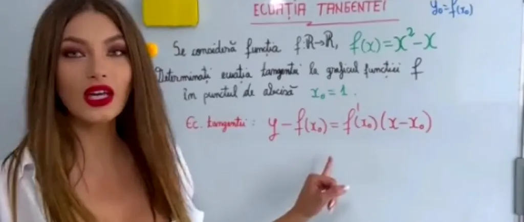 VIDEO „Sexy profesoara” de matematică care predă gratuit pe Tik-Tok. Urmăritorii „o bombardează” cu mesaje de mulțumire și susținere