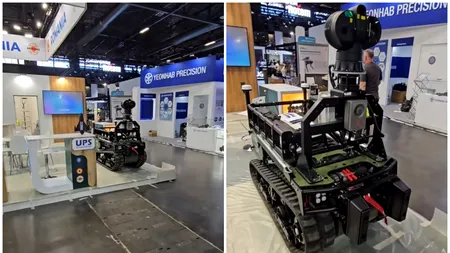 Cum arată Max1, robotul românesc dezvoltat pentru doborârea dronelor și stingerea incendiilor. Poate transporta încărcături de până la 850 kg
