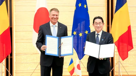 Declaraţia privind Parteneriatul strategic România-Japonia, semnată de președintele Klaus Iohannis şi premierul Fumio Kishida. Iohannis: ”Un MOMENT ISTORIC în relaţia noastră bilaterală, veche de peste un secol”
