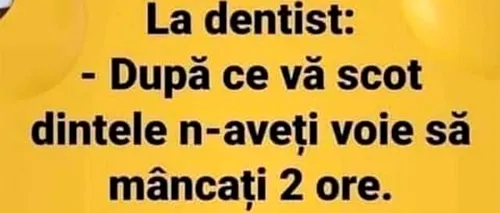BANCUL de luni | La dentist
