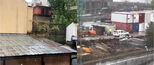 Ninge în București! Primele imagini cu ninsorile din Capitală. VIDEO