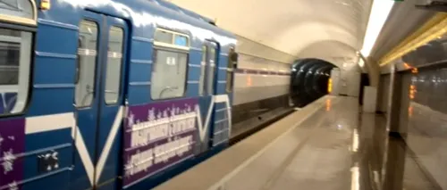 Rușii au inaugurat controversata stație de metrou București din Sankt-Petersburg. VIDEO