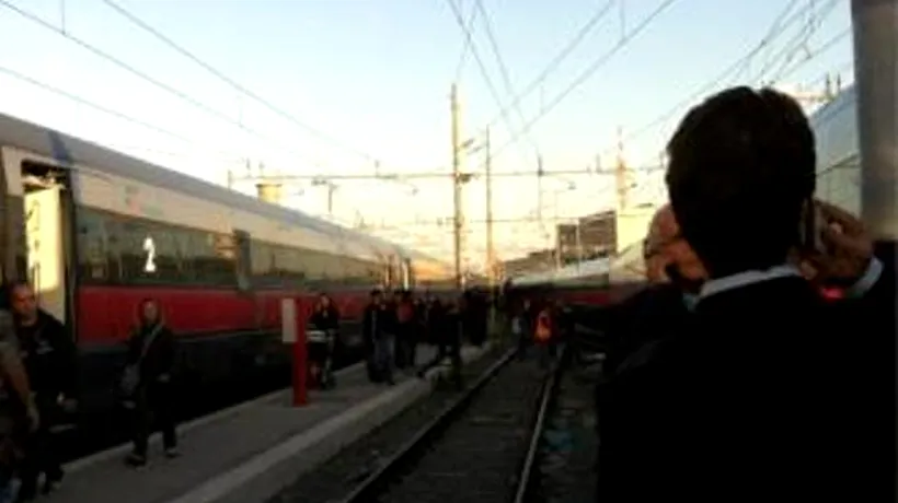 Două trenuri s-au ciocnit în gara din Roma provocând rănirea ușoară a șase persoane