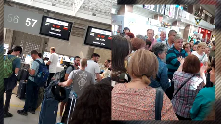 EXCLUSIV | Scandal pe Aeroportul Otopeni! Un grup de turiști refuză îmbarcarea spre Tel Aviv. „Nu vrem să urcăm în avion, să ne cumpărăm moartea!”