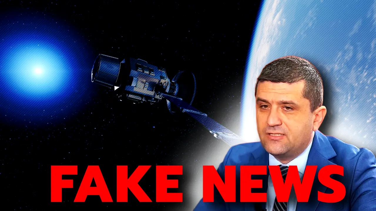 Miruță acuză Fake News și publică „declarația completă cu privire la satelitul românesc”. Doar că nu este completă, ci are 29 de secunde, dintr-un total de 1 minut și 10 secunde. Gândul publică declarația completă
