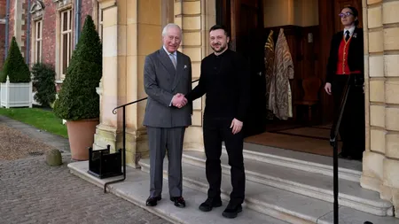 REGELE Charles l-a primit pe Volodimir Zelenski la Sandringham. BBC: 