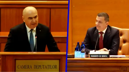 Sorin Grindeanu i-a tăiat microfonul lui Ilie Bolojan la discursul de la învestirea Guvernului Niculescu din Parlament. Cum a reacționat premierul demis