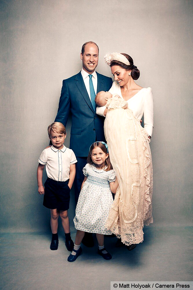 Familia regală britanică. Botezul prințului Louis