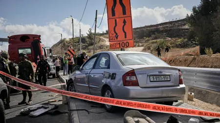 Doi israelieni, răniți după ce au fost atacați cu mașina de un PALESTINIAN, la periferia Ierusalimului