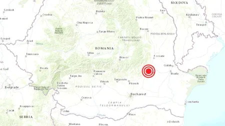 CUTREMURUL de 5.4 Richter din Vrancea nu a făcut pagube. Seismul a fost resimțit și în Republica Moldova și Bulgaria