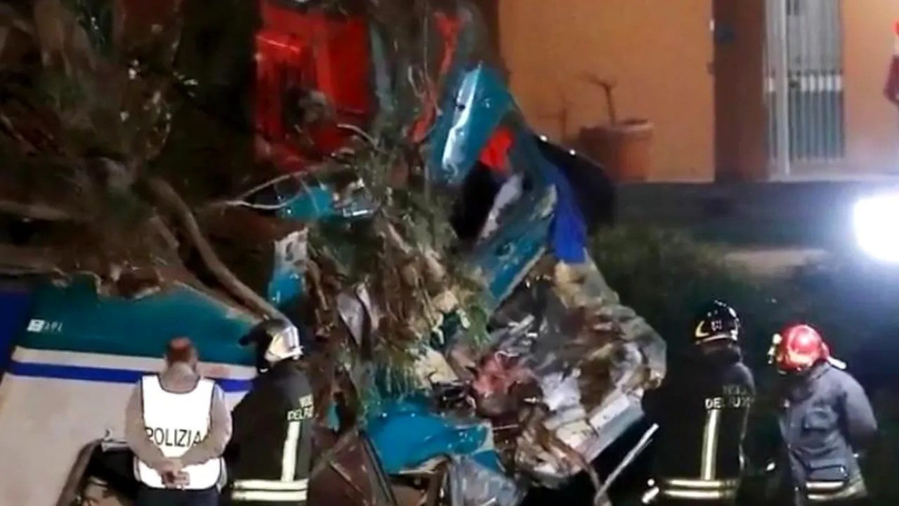 Un român a murit în accidentul feroviar de lângă Torino. Un tren s-a ciocnit cu un camion lituanian VIDEO