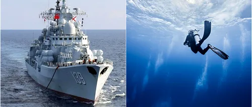O navă militară chineză a rănit scafandri australieni fără să-i atingă. Cum este posibil?