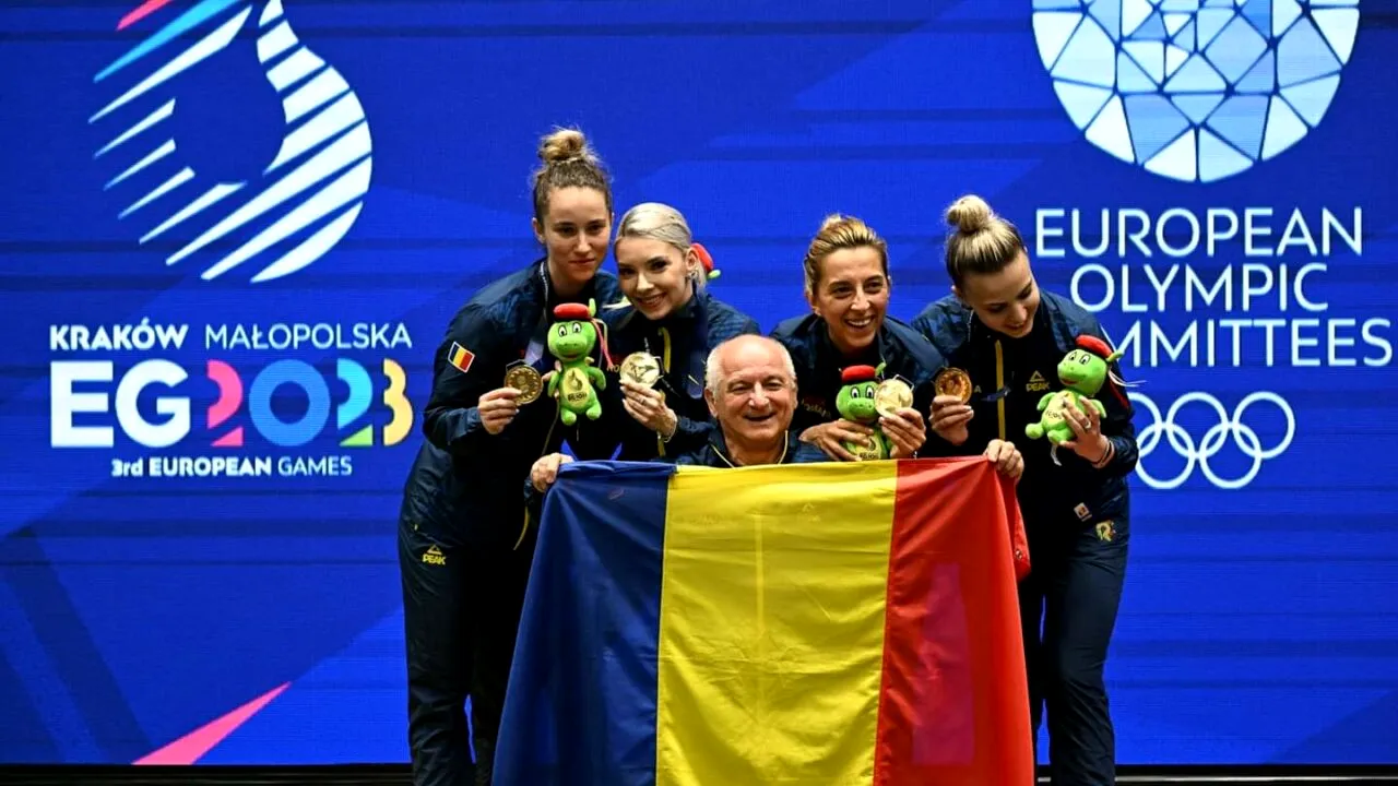 FOTO | Echipa feminină a României a devenit campioană europeană la tenis de masă după ce a câștigat finala în fața Germaniei, scor 3-2